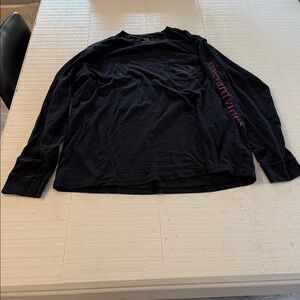 Vineyard Vines Black Tee with Whale Logo